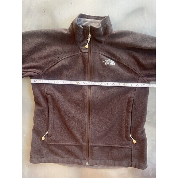 The North Face WindWall Brown/Green Full Zip Fleece Mesh Jacket Women’s Medium - Picture 4 of 12